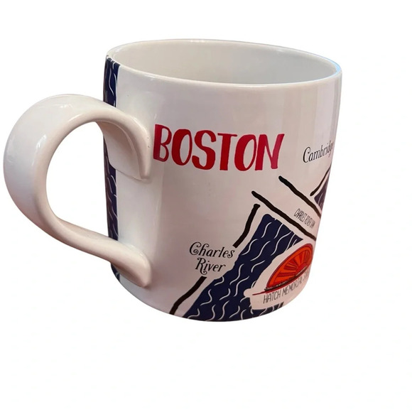 Mapquest Collection Boston Landmarks Oversized Mug - Picture 1 of 6